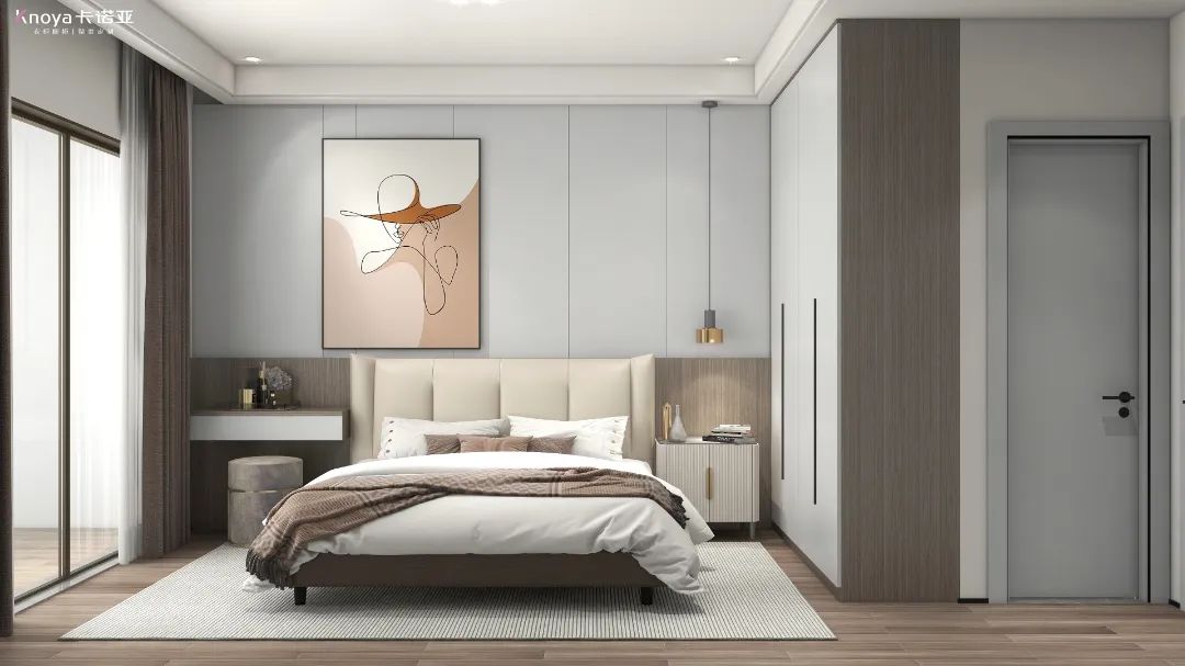 不一样的床头柜设计，小卧室也能有大空间