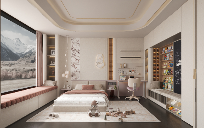 格雅·学在卧室