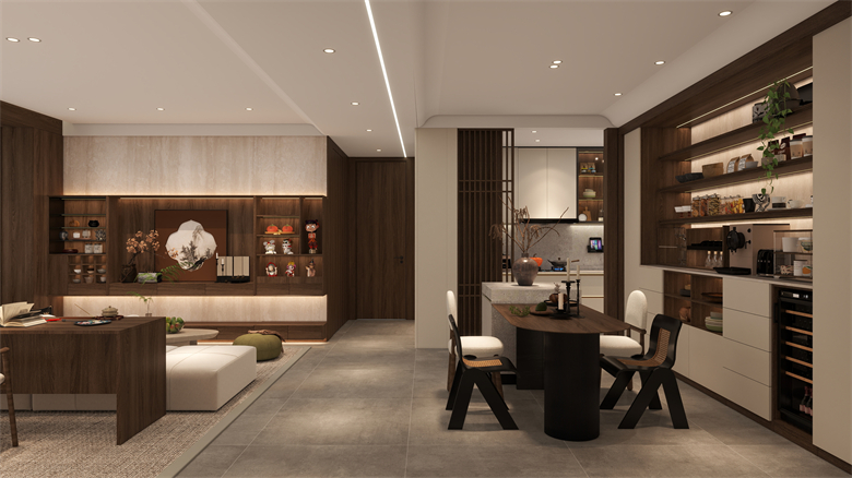 罗亚全屋定制林隐系列：墨韵林隐处，东方雅居生